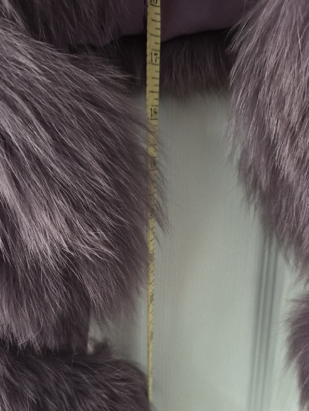 Plush Fox Fur Vest in Purple - Women's Jacket & Coat - Picture 10 of 15